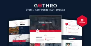 GETHRO - Conference and Event PSD Template