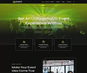 Gevent - Event Agency Elementor Template Kit
