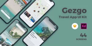 Gezgo Travel App UI Kit