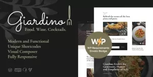 Giardino  An Italian Restaurant & Cafe WordPress Theme