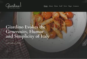 Giardino — Free Italian Restaurant & Cafe WordPress Theme