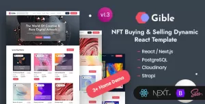 Gible - React Nextjs NFT Marketplace Template