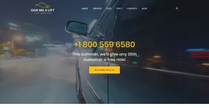 Give Me A Lift - Transportation & Taxi Services WordPress Theme