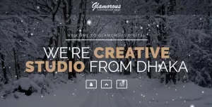 Glamorous Creative Intro Page