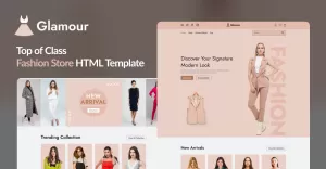 Glamour: Elevate Your Online Fashion / Clothing Store with This Stylish HTML Template