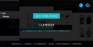 Glamour - Multipurpose OnePage & MultiPage Drupal 7 & 8 Theme