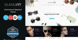 GlassArt - Sunglass Store OpenCart Template - TemplateMonster