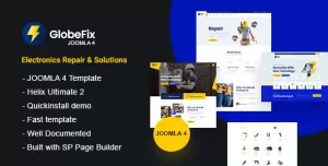 GlobeFixer –  Electronics Repair & Business Solutions Joomla 3 & 4 Template