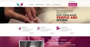 GM-Association, foundation and donation psd template