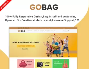 Gobag Responsive Website OpenCart Template - TemplateMonster