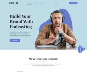 Gocast - Podcast & Digital Agency Template Kit