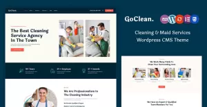 GoClean - Cleaning Dry Wash Laundry Services Multipurpose Responsive WordPress Theme