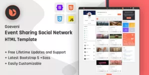 Goeveni - Event Sharing Social Network Html Template