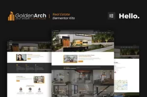 GoldenArch - Real Estate Elementor Template Kit