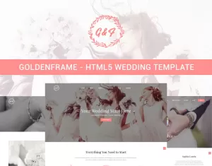Goldenframe - Wedding Website Template - TemplateMonster