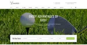 Golf Club Responsive Website Template - TemplateMonster