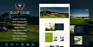 Golf Club  Sports & Events Site Template