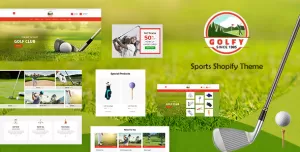 Golf - Sports Store, Game Shopify Theme