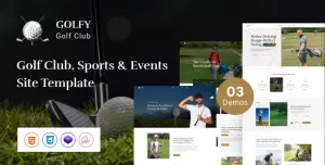 Golfy - Golf Club & Course HTML Template