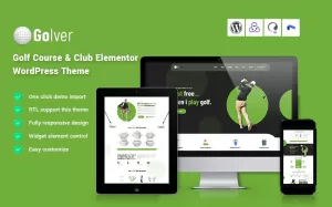 Golver - Golf Course &Club Elementor WordPress Theme