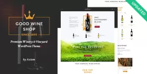 Good Wine  Vineyard & Winery Shop WordPress Theme