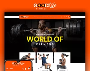 GoodLife Fitness - Online Store OpenCart Template