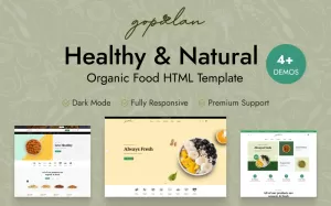 Gopalan - Natural Health & Organic Food HTML Template
