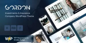 Gordon  Investments & Insurance Company WordPress Theme