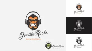 Gorilla - Rocks Logo - Logos & Graphics