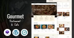 Gourmet - Restaurant & Cafe WordPress Theme - TemplateMonster