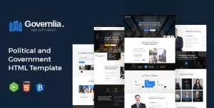 Governlia - Political and Government HTML Template