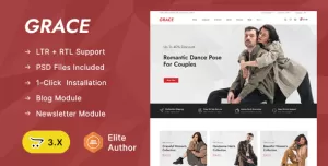 Grace - Online Apparel Store OpenCart 3.x Responsive Theme