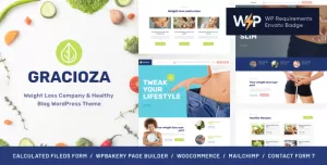 Gracioza  Weight Loss Company & Healthy Blog WordPress Theme