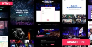 Grand Conference  Event HTML Template