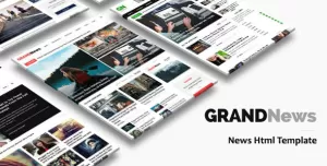 Grand News  Magazine Newspaper HTML