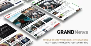 Grand News  Magazine Newspaper WordPress