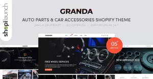 Granda - Auto Parts And Car Accessories Shopify Theme