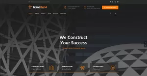GrandBuild - Construction Company Flat Professional Joomla Template