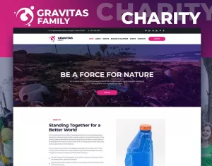 Gravitas - Charity Organizations Moto CMS 3 Template