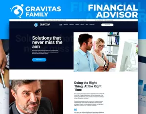 Gravitas - Financial Advisor Moto CMS 3 Template