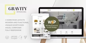 Gravity  A Contemporary Interior Design & Furniture Store WordPress Theme