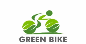 Green Bike  Logo Template