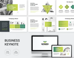 Green Creative Business - Keynote template - TemplateMonster
