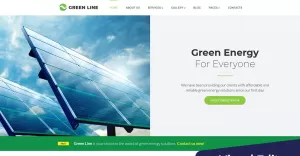 Green Line - Solar Energy Company Moto CMS 3 Template