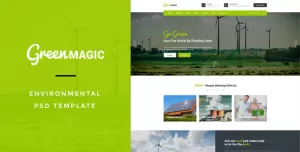 Green Magic : Environmental PSD Template