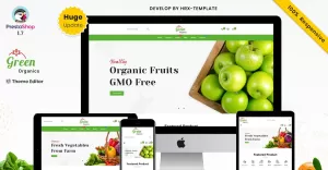 Green Mega Organics Prestashop Store - TemplateMonster