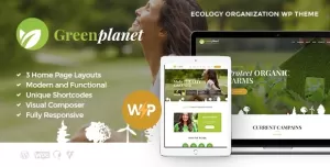 Green Planet  Environmental Non-Profit Organization WordPress Theme