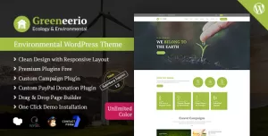 Greeneerio - WordPress Ecology & Environmental Theme