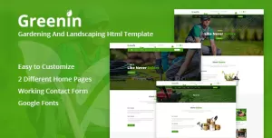 Greenin - Gardening and Landscaping HTML Template