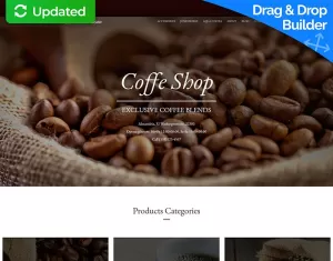 GrinddBean - Coffee Shop MotoCMS Ecommerce Template